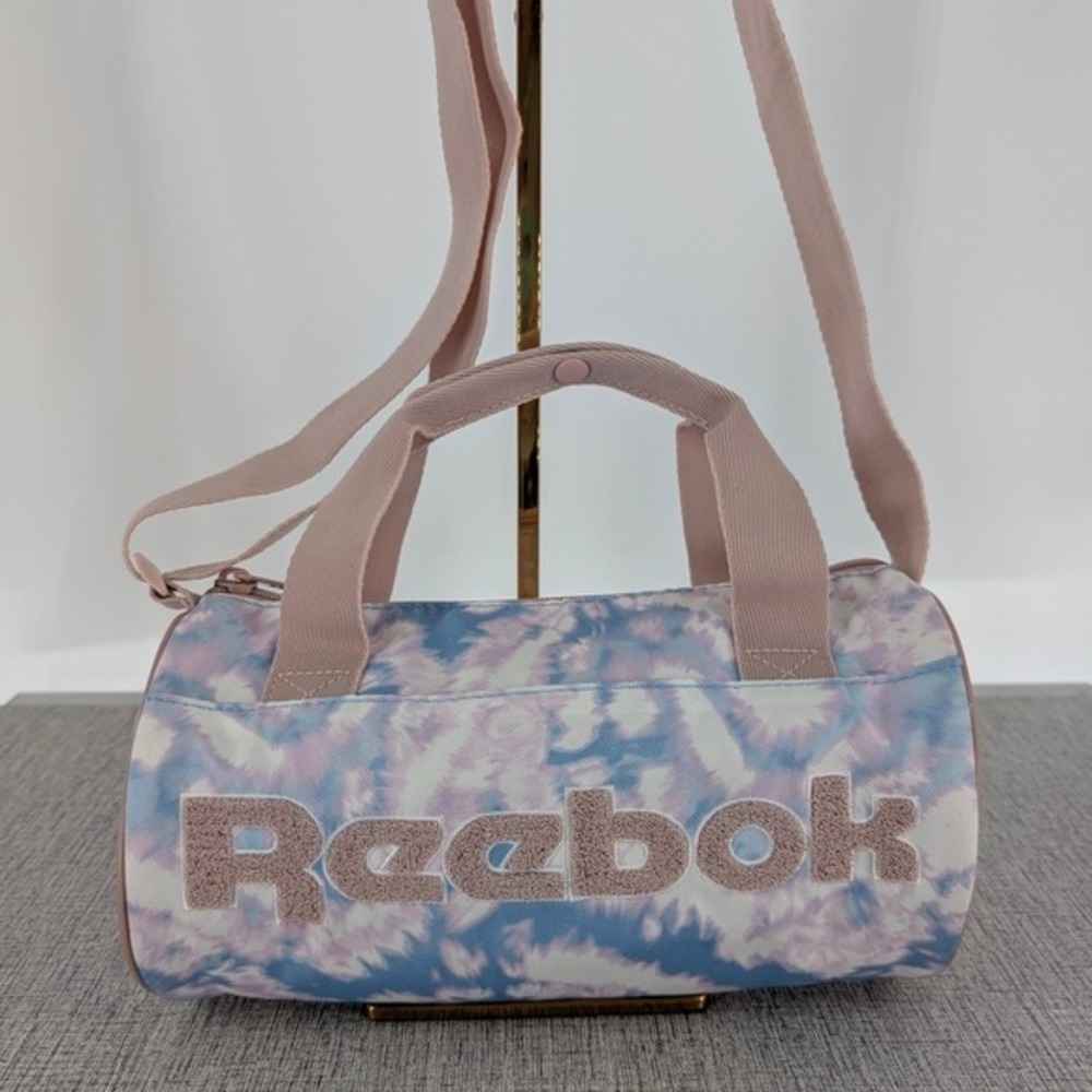 Reebok Women's Pink and Blue Personal Small Duffle Bag‎